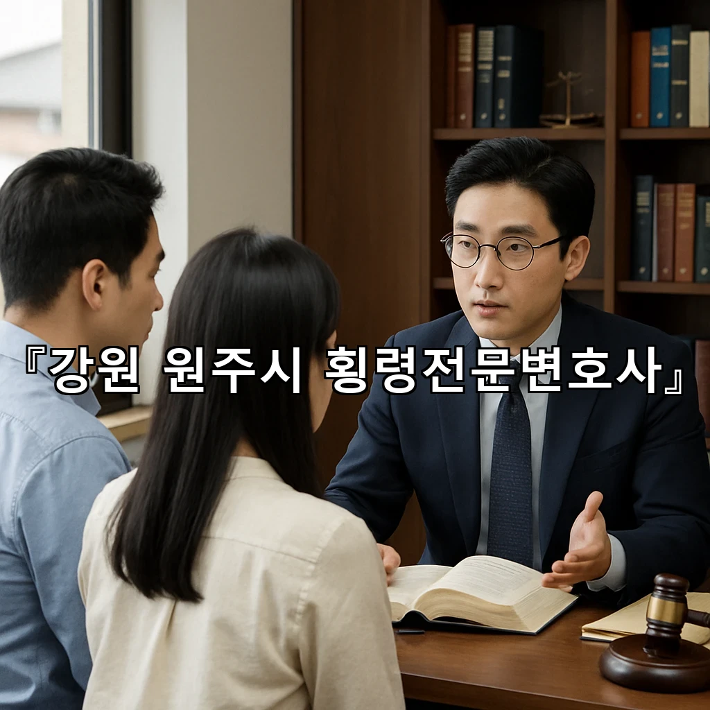 강원원주시횡령전문변호사 사안 흐름을 읽는 실무형 대응 안내서