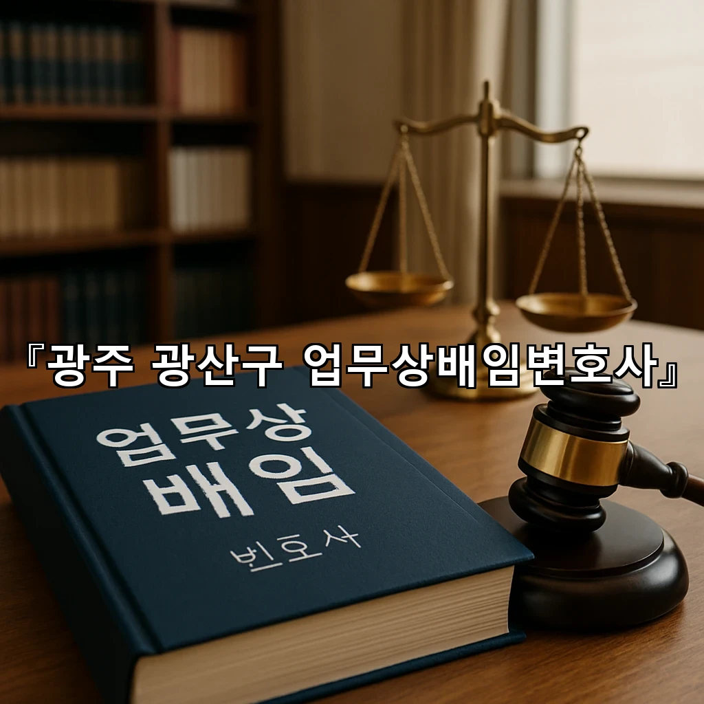 광주광산구업무상배임변호사 수사 전후로 달라지는 핵심 쟁점 정리
