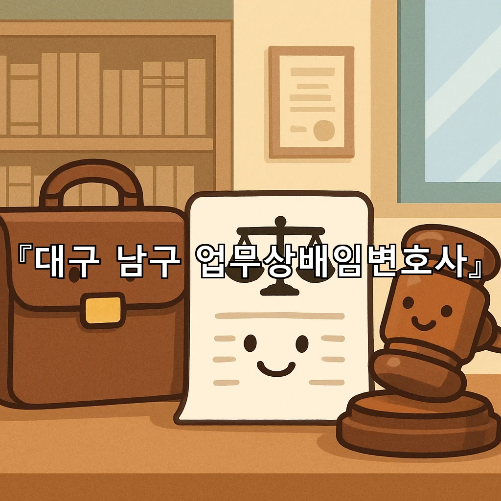 대구남구업무상배임변호사 사건 초입부터 흐름을 읽는 실무 안내서