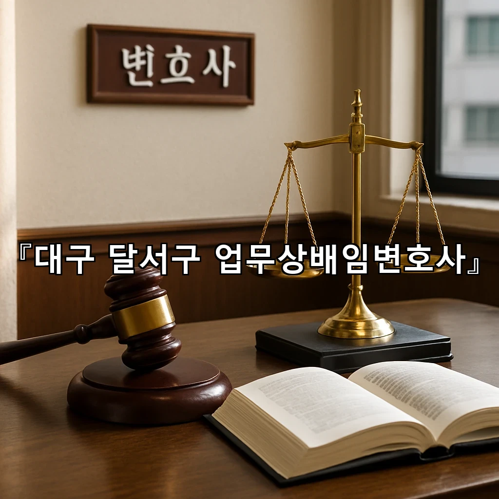 대구달서구업무상배임변호사 사건의 사실관계를 풀어내는 실무 안내