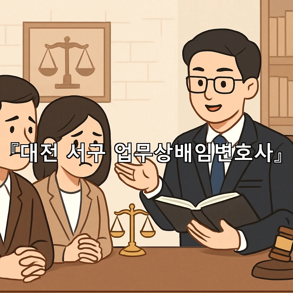 대전서구업무상배임변호사 선택의 갈림길에서 방향을 찾는 법