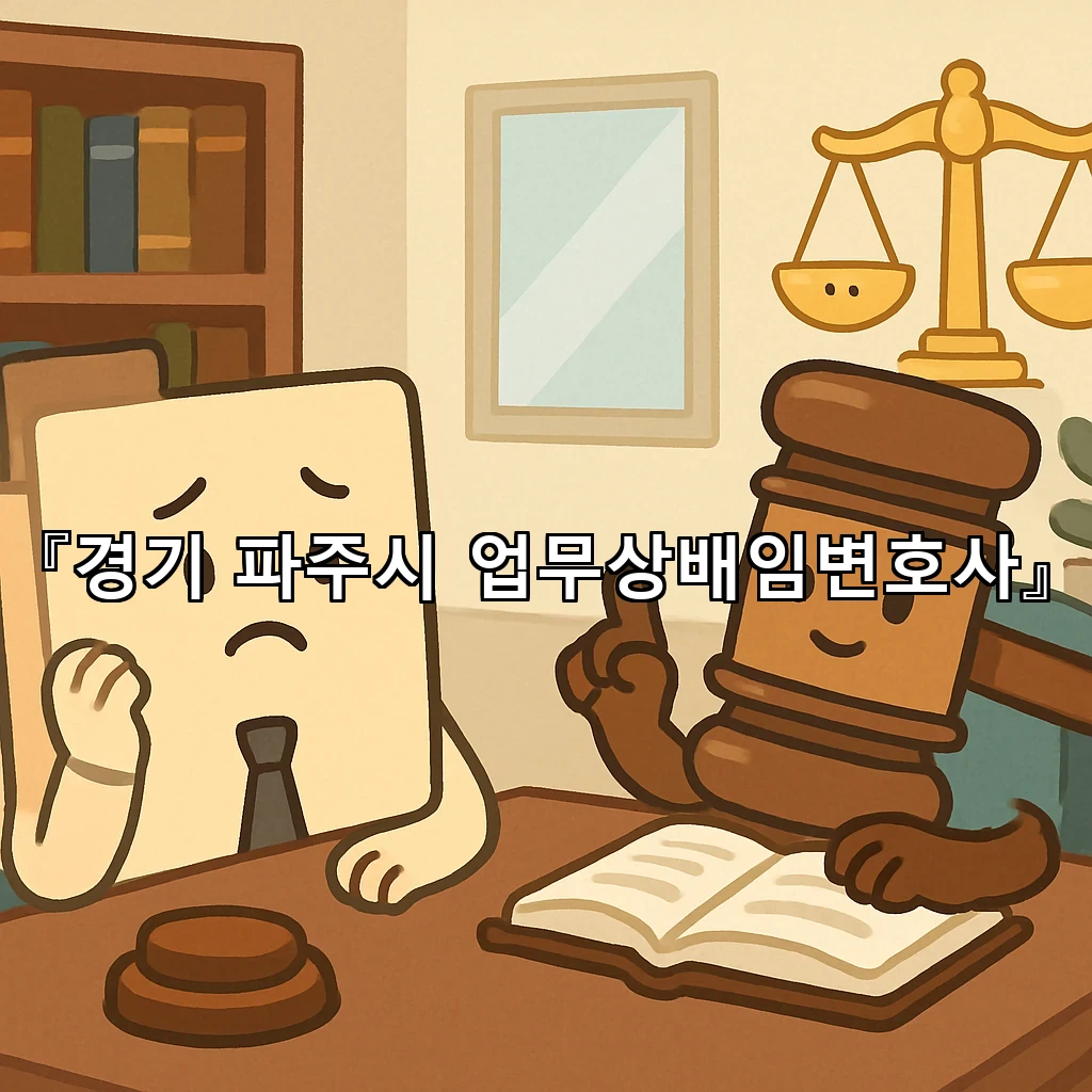 경기파주시업무상배임변호사 수사 전 준비가 결과를 바꾸는 과정