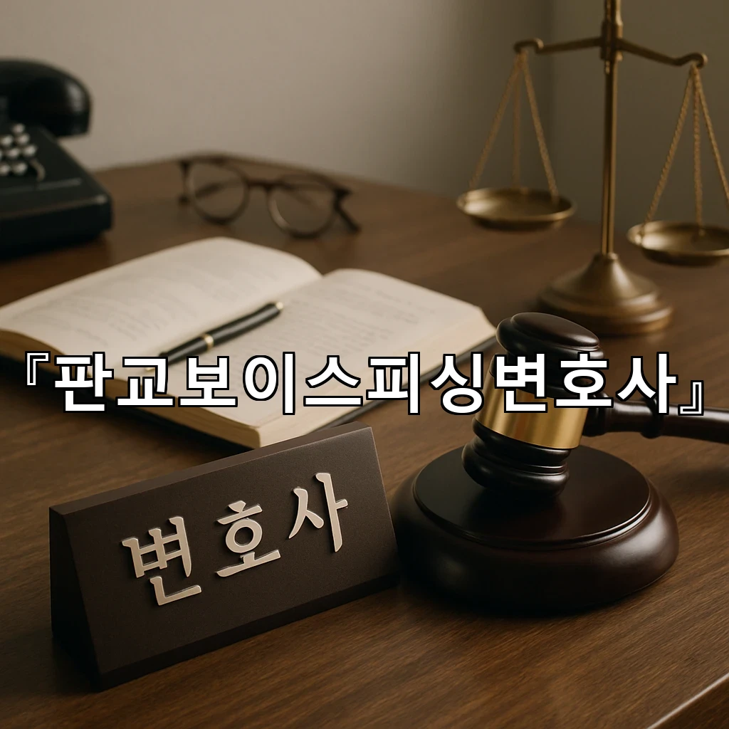 판교보이스피싱변호사 수사 초기부터 달라지는 불안감 줄이는 방법