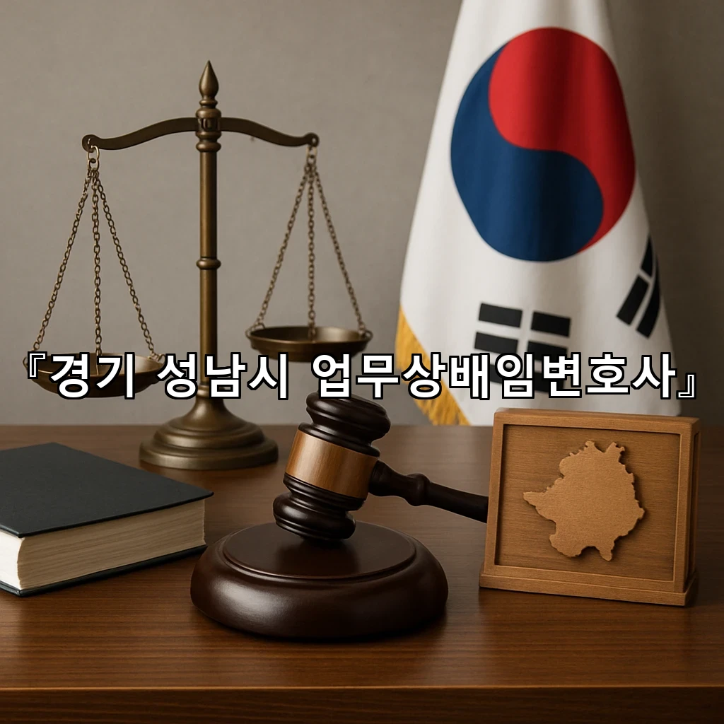 경기 성남시 업무상배임변호사