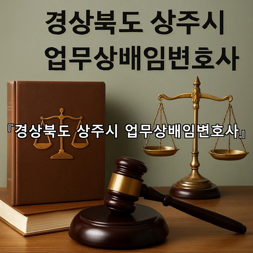 경상북도상주시업무상배임변호사 판단 기준을 차분히 짚어보는 안내