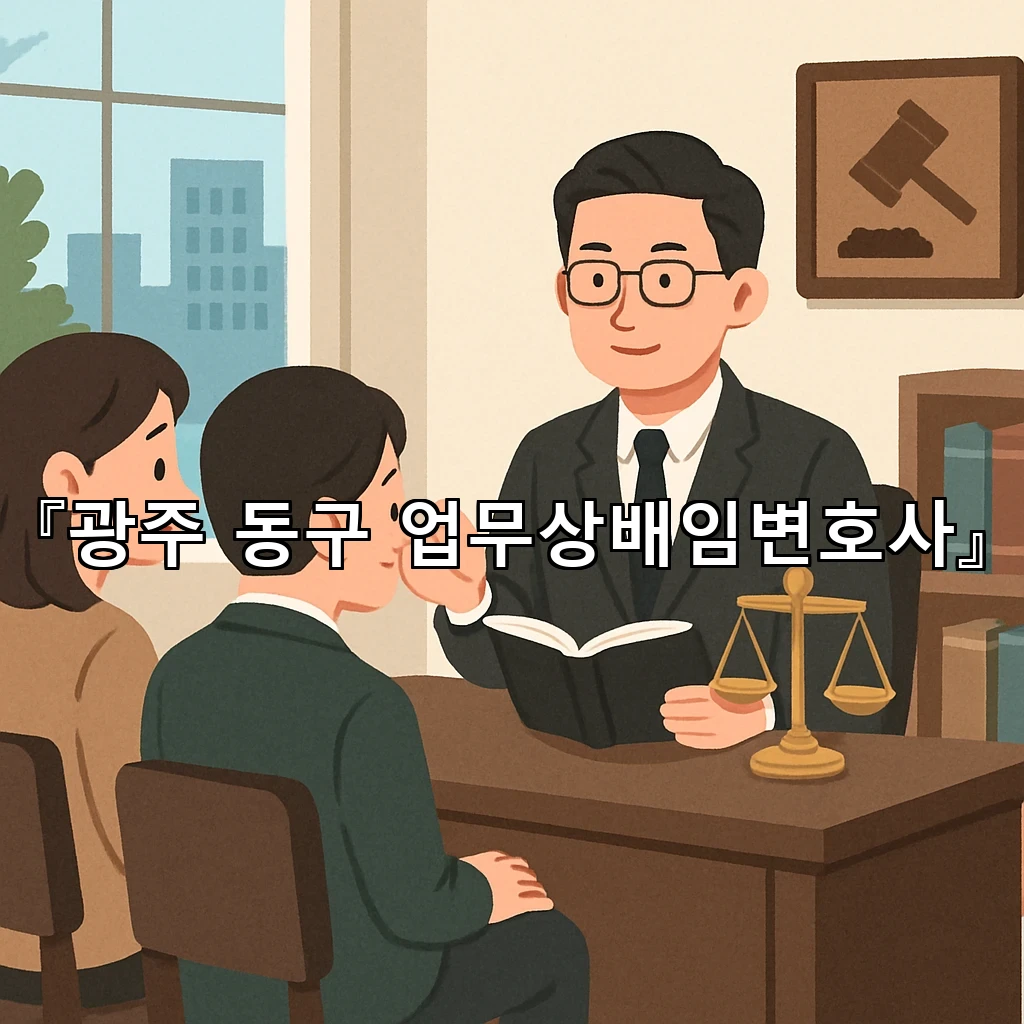 광주동구업무상배임변호사 오해가 커지기 전 먼저 살펴야 할 점들