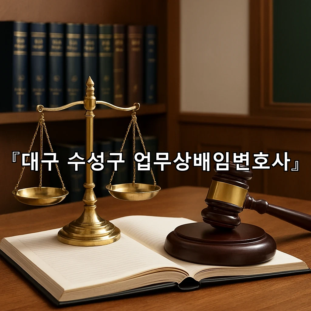 대구 수성구 업무상배임변호사