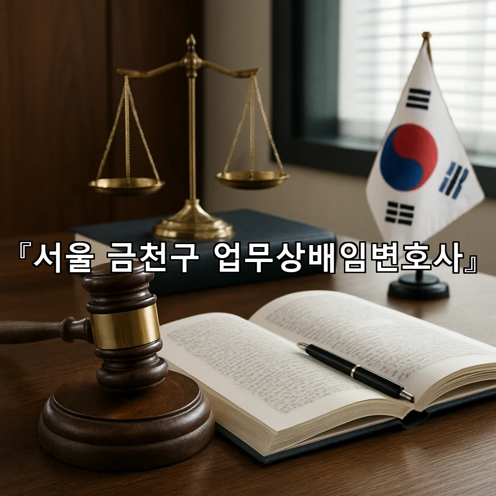 서울금천구업무상배임변호사 사건 흐름을 먼저 정리하는 실전 안내
