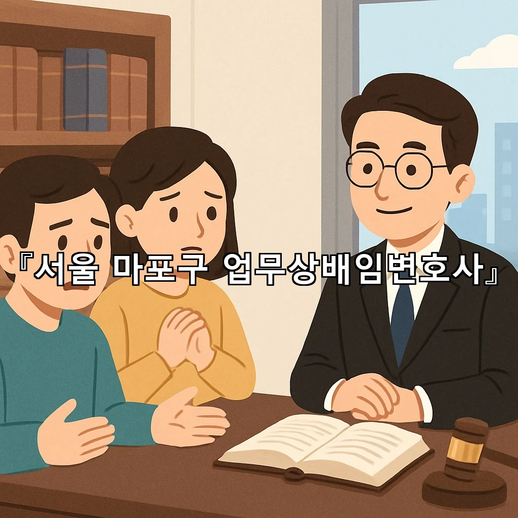 서울마포구업무상배임변호사 사건 흐름을 먼저 읽는 상담 안내