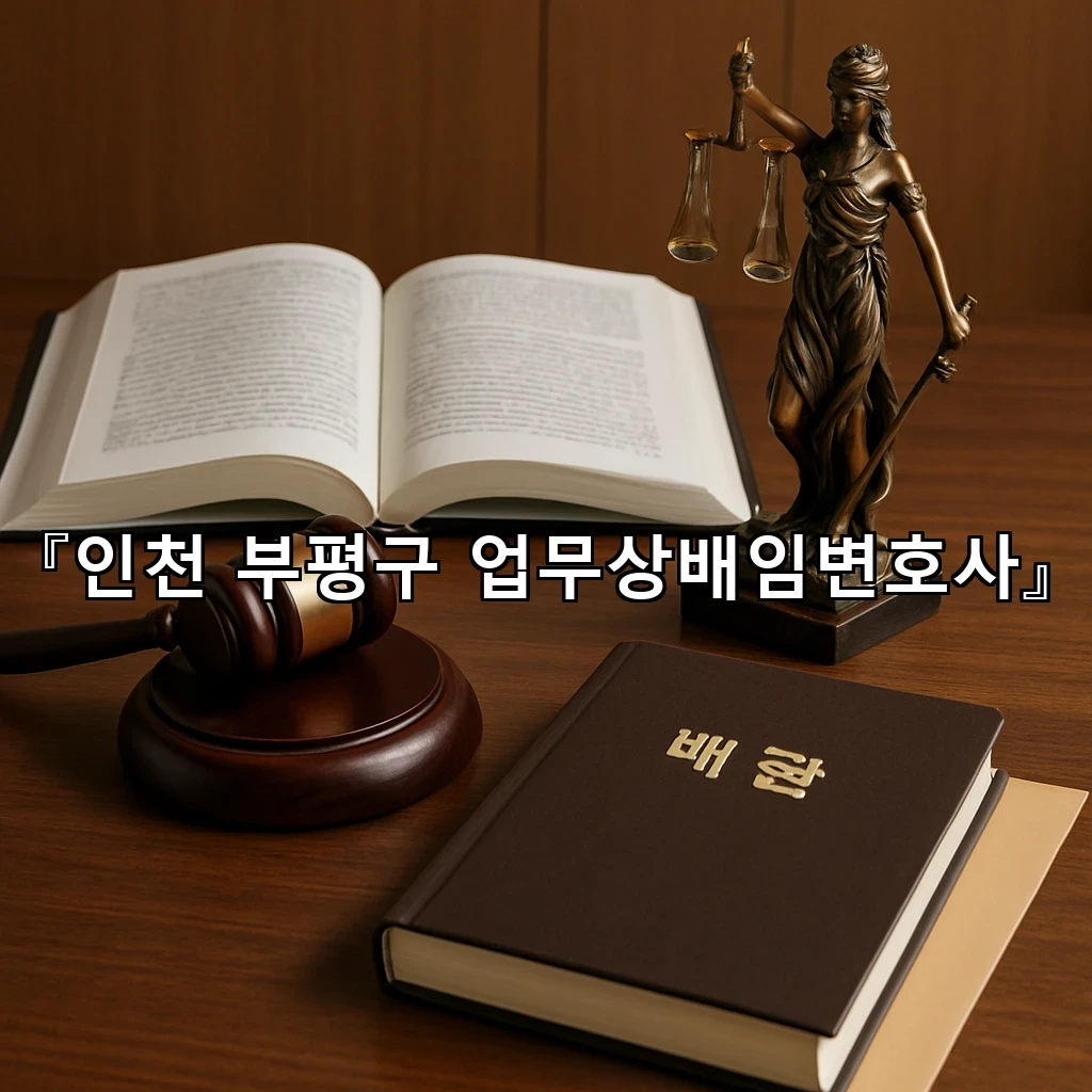 인천부평구업무상배임변호사 판단이 필요한 순간의 핵심 정리