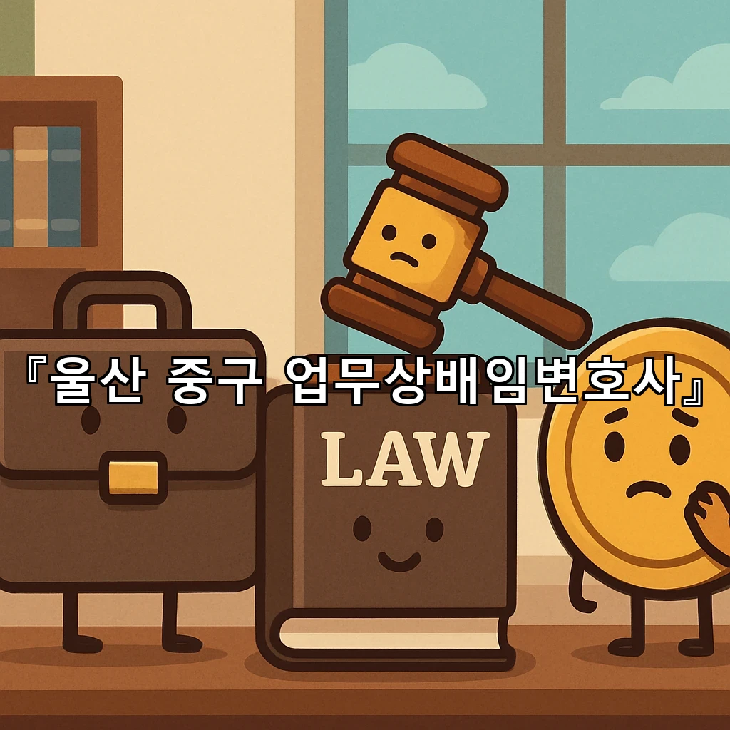 울산중구업무상배임변호사 진술 전 확인해야 할 판단 기준과 준비