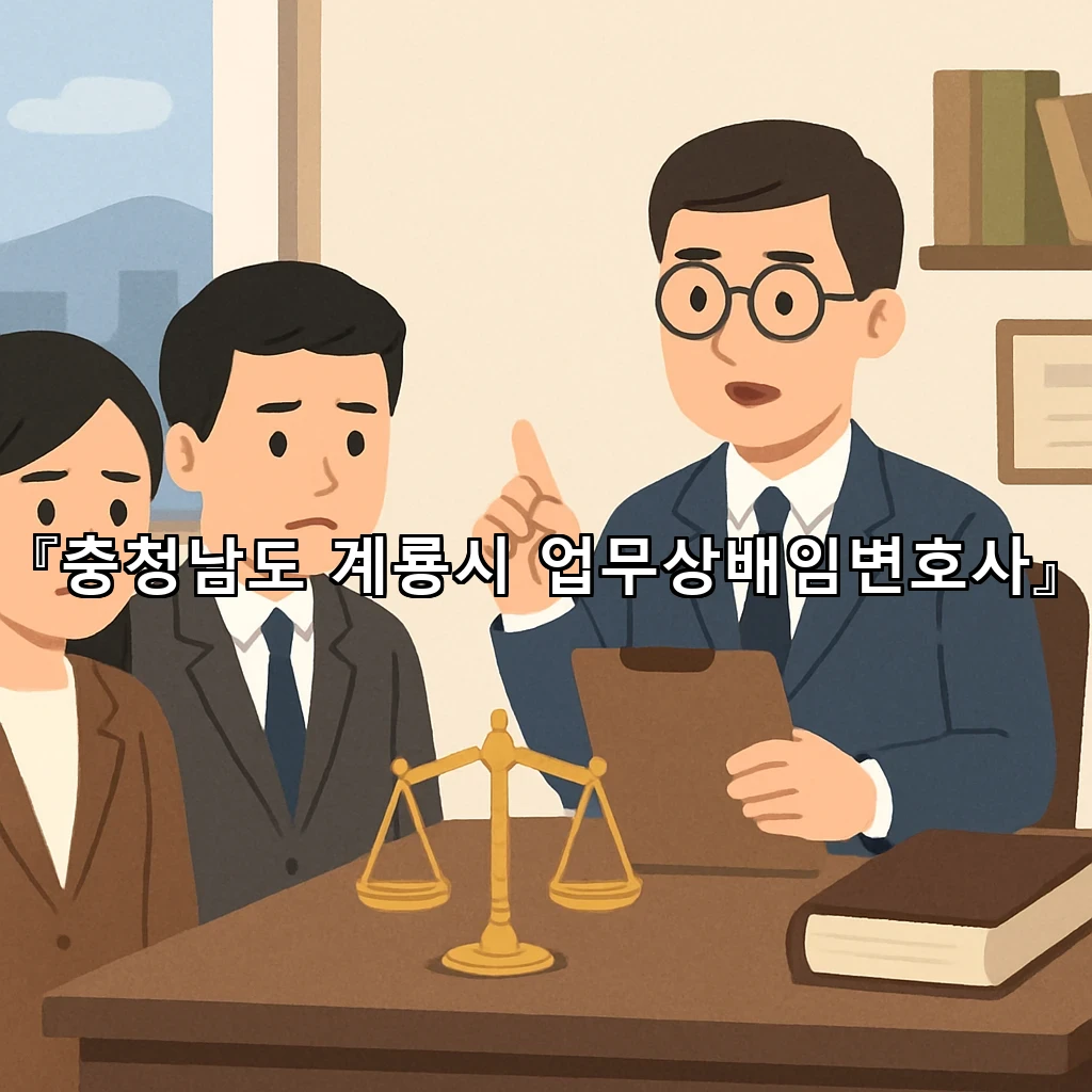 충청남도계룡시업무상배임변호사 사건 흐름을 짚는 첫 대응의 방향